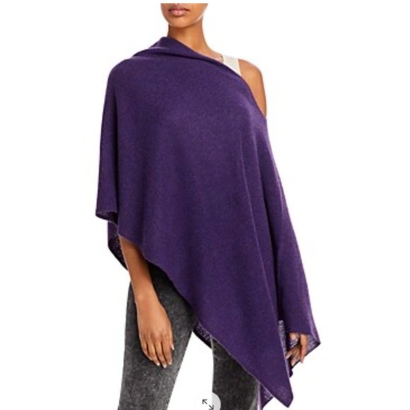 C By Bloomingdale's Cashmere C by Bloomingdale's Cowl Neck Cashmere Poncho - Picture 1 of 1